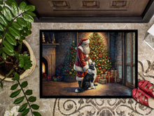 Load image into Gallery viewer, Border Collie and Santa Claus Doormat