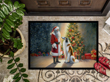 Load image into Gallery viewer, Borzoi and Santa Claus Doormat