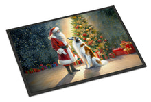 Load image into Gallery viewer, Borzoi and Santa Claus Doormat