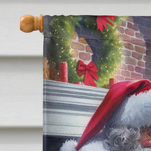 Load image into Gallery viewer, Boston Terrier and Santa Claus House Flag