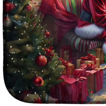 Load image into Gallery viewer, Boston Terrier and Santa Claus Dish Drying Mat