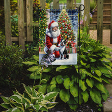 Load image into Gallery viewer, Boston Terrier with Santa Garden Flag – Christmas Dog Yard Decor
