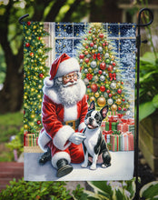 Load image into Gallery viewer, Boston Terrier with Santa Garden Flag – Christmas Dog Yard Decor