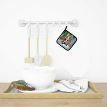 Load image into Gallery viewer, Boston Terrier and Santa Claus Pot Holders - Set of 2 Decorative Kitchen Helpers | Made in the USA