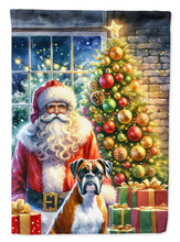 Load image into Gallery viewer, Boxer with Santa Garden Flag – Christmas Dog Yard Decor