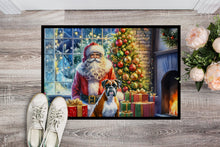 Load image into Gallery viewer, Boxer and Santa Claus Doormat-24x36 Indoor / Outdoor Rug | Made in USA