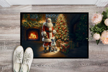 Load image into Gallery viewer, Boxer and Santa Claus Doormat-24x36 Indoor / Outdoor Rug | Made in USA