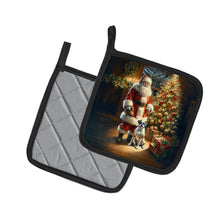 Load image into Gallery viewer, Boxer and Santa Claus Pot Holders - Set of 2 Decorative Kitchen Helpers | Made in the USA