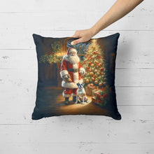 Load image into Gallery viewer, Boxer and Santa Claus Throw Pillow