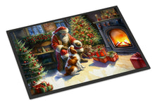 Load image into Gallery viewer, Brittany and Santa Claus Doormat-24x36 Indoor / Outdoor Rug | Made in USA