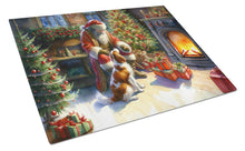 Load image into Gallery viewer, Brittany and Santa Claus Glass Cutting Boards – Durable, Decorative Kitchen Art