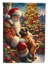 Load image into Gallery viewer, Brussels Griffon with Santa Garden Flag – Christmas Dog Yard Decor
