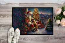 Load image into Gallery viewer, Brussels Griffon and Santa Claus Doormat-24x36 Indoor / Outdoor Rug | Made in USA