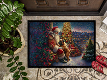 Load image into Gallery viewer, Brussels Griffon and Santa Claus Doormat-24x36 Indoor / Outdoor Rug | Made in USA