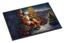 Load image into Gallery viewer, Brussels Griffon and Santa Claus Doormat-24x36 Indoor / Outdoor Rug | Made in USA
