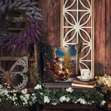 Load image into Gallery viewer, Brussels Griffon and Santa Claus Throw Pillow