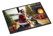 Load image into Gallery viewer, Bull Terrier and Santa Claus Doormat