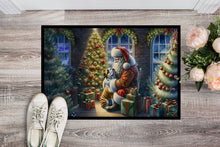 Load image into Gallery viewer, English Bulldog and Santa Claus Doormat