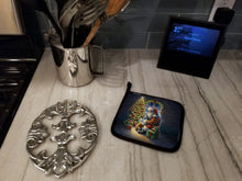 Load image into Gallery viewer, English Bulldog and Santa Claus Pot Holders - Set of 2 Decorative Kitchen Helpers | Made in the USA