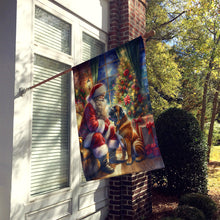 Load image into Gallery viewer, Bullmastiff and Santa Claus House Flag