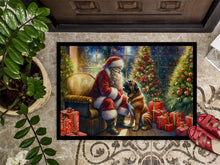 Load image into Gallery viewer, Bullmastiff and Santa Claus Doormat