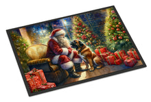 Load image into Gallery viewer, Bullmastiff and Santa Claus Doormat
