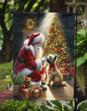 Load image into Gallery viewer, Cairn Terrier with Santa Garden Flag – Christmas Dog Yard Decor