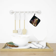 Load image into Gallery viewer, Cairn Terrier and Santa Claus Pot Holders - Set of 2 Decorative Kitchen Helpers | Made in the USA