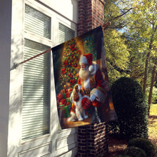 Load image into Gallery viewer, Cavalier Spaniel and Santa Claus House Flag