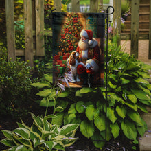 Load image into Gallery viewer, Cavalier Spaniel with Santa Garden Flag – Christmas Dog Yard Decor