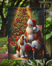 Load image into Gallery viewer, Cavalier Spaniel with Santa Garden Flag – Christmas Dog Yard Decor