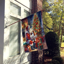 Load image into Gallery viewer, Cavalier Spaniel and Santa Claus House Flag