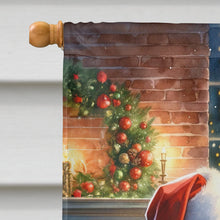 Load image into Gallery viewer, Cavalier Spaniel and Santa Claus House Flag