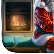 Load image into Gallery viewer, Cavalier Spaniel and Santa Claus Dish Drying Mat