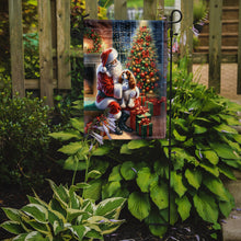 Load image into Gallery viewer, Cavalier Spaniel with Santa Garden Flag – Christmas Dog Yard Decor