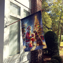 Load image into Gallery viewer, Chesapeake Bay Retriever and Santa Claus House Flag