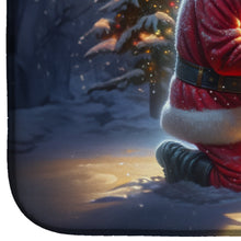 Load image into Gallery viewer, Chesapeake Bay Retriever and Santa Claus Dish Drying Mat