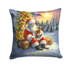 Load image into Gallery viewer, Chihuahua and Santa Claus Throw Pillow - 14x14 Decorative Pillow – Art for Your Home &amp; Patio