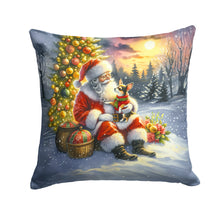Load image into Gallery viewer, Chihuahua and Santa Claus Throw Pillow