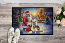 Load image into Gallery viewer, Chinese Crested and Santa Claus Doormat