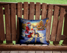 Load image into Gallery viewer, Chinese Crested and Santa Claus Throw Pillow - 14x14 Decorative Pillow – Art for Your Home &amp; Patio