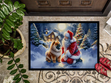 Load image into Gallery viewer, Chow Chow and Santa Claus Doormat-24x36 Indoor / Outdoor Rug | Made in USA