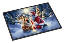 Load image into Gallery viewer, Chow Chow and Santa Claus Doormat-24x36 Indoor / Outdoor Rug | Made in USA