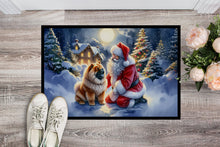 Load image into Gallery viewer, Chow Chow and Santa Claus Doormat