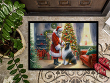 Load image into Gallery viewer, Collie and Santa Claus Doormat