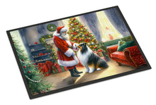 Load image into Gallery viewer, Collie and Santa Claus Doormat