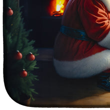 Load image into Gallery viewer, Corgi and Santa Claus Dish Drying Mat