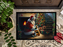 Load image into Gallery viewer, Corgi and Santa Claus Doormat-24x36 Indoor / Outdoor Rug | Made in USA