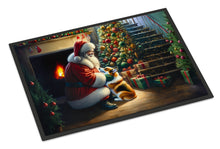 Load image into Gallery viewer, Corgi and Santa Claus Doormat-24x36 Indoor / Outdoor Rug | Made in USA