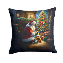 Load image into Gallery viewer, Corgi and Santa Claus Throw Pillow
